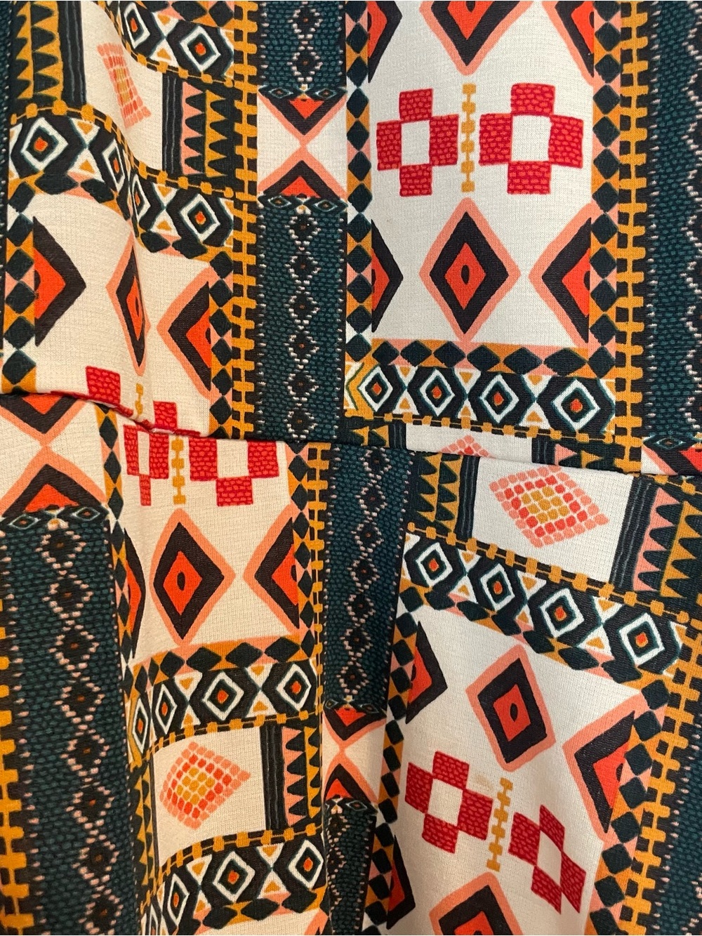 H&M Geometric Aztec Print Fit and Flare Dress Size Medium - Picture 3 of 6